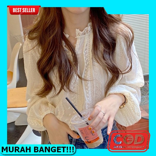 Kemeja Wanita Jumbo Polos Zz Alena Shirt Linen Rami Busui Bigsize Besar Kantor Kerja Lengan Panjang 