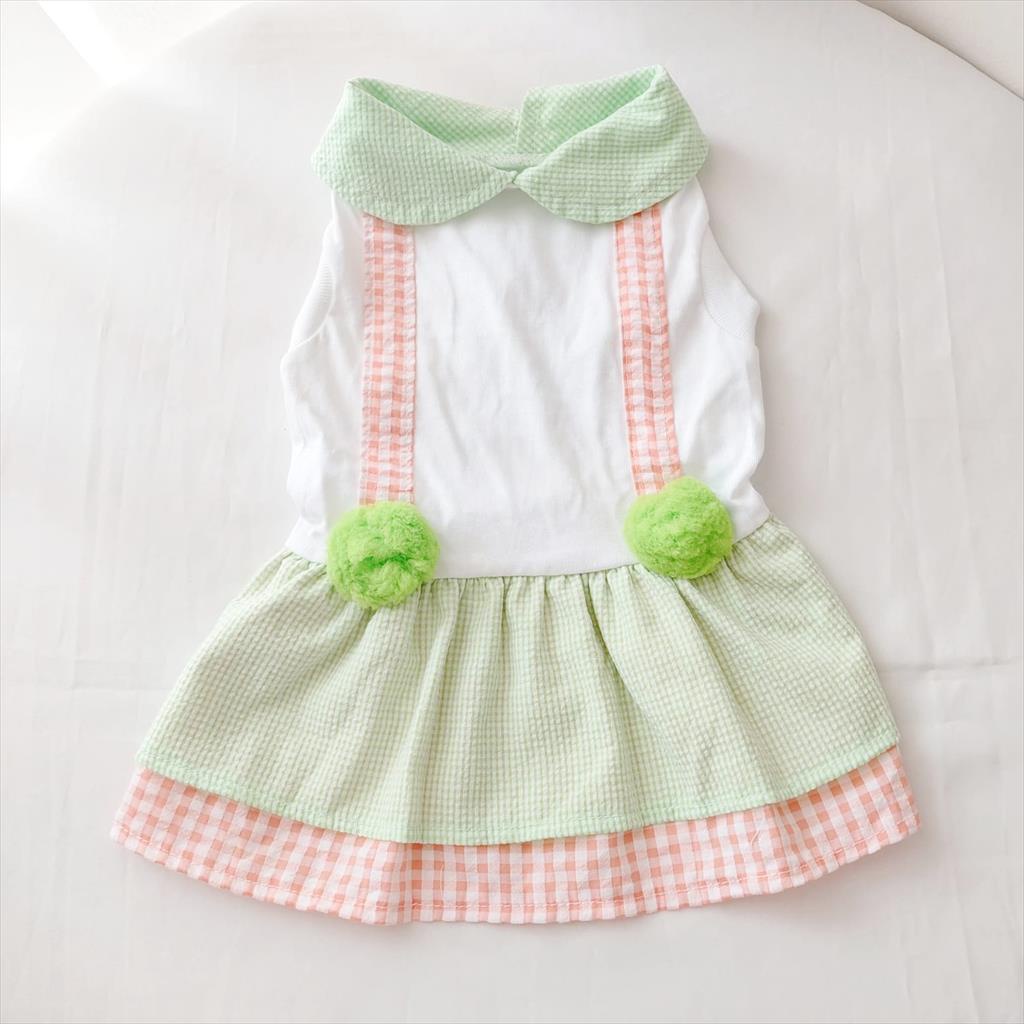 Aksesoris kucing baju anjing import Boo Pom Dress AGR