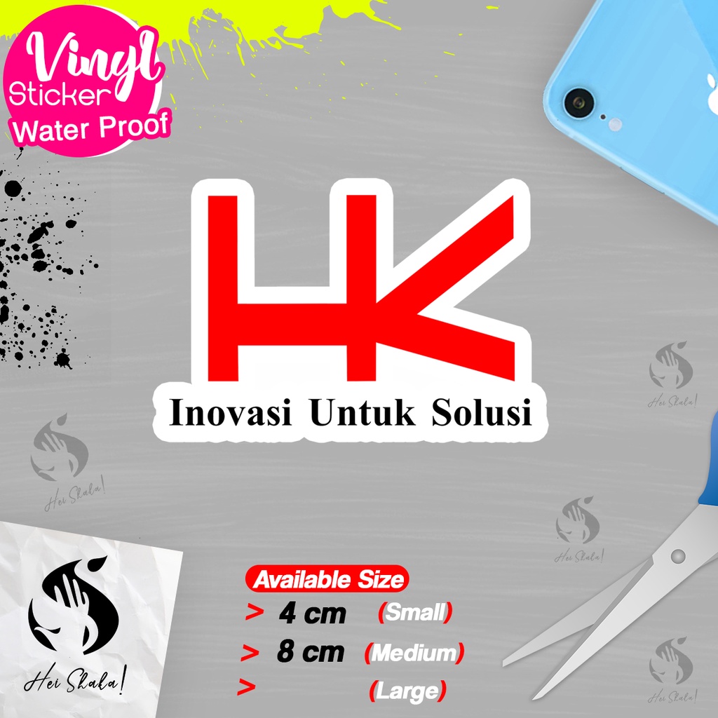 

Stiker Hutama Karya Sticker Logo Perusahaan BUMN Bahan Vinyl Anti Air