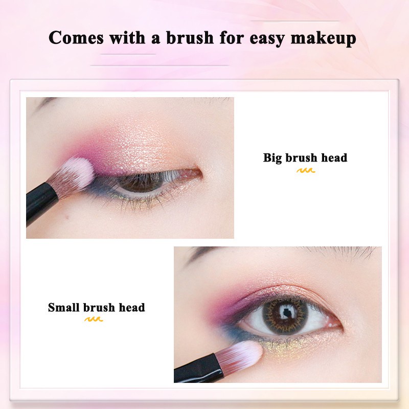 FOCALLURE FA49 Eyeshadow Palette Kosmetik Alis High Pigment And Smooth Powder Long Lasting Nude Color Make Up with Brush