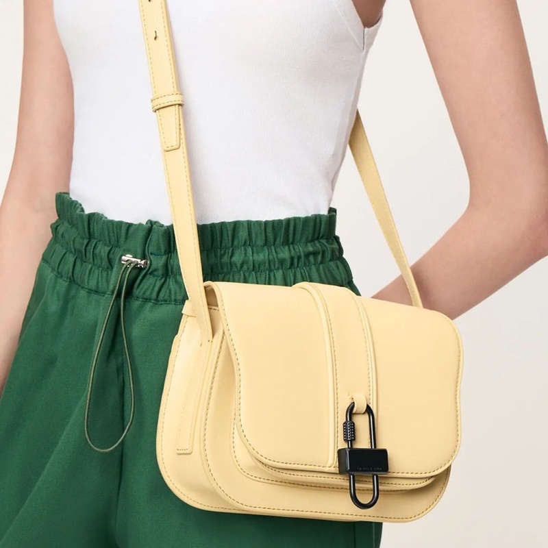 C Belta Padlock Crossbody Bag