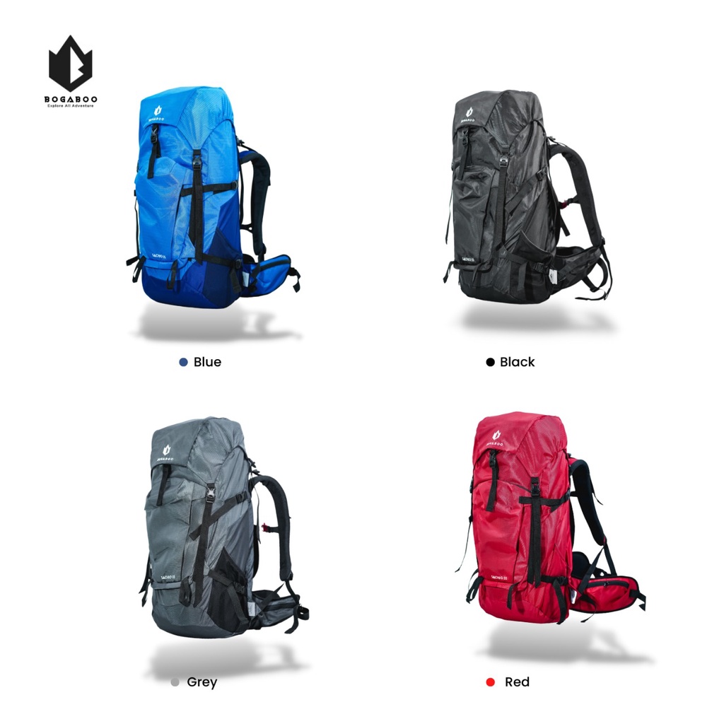 Keril BOGABOO sachio tas gunung carrier ultralight 55 L - keril outdoor - keril gunung - ransel hiking - backpack Hiking Gunun