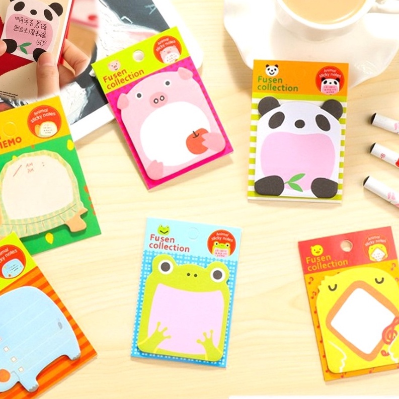 Jual Tj Sticky Notes Motif Hewan Tempelan Kertas Catatan Memo