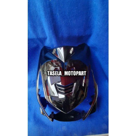 Tameng lampu depan beat karbu panel lampu depan beat karbu hitam