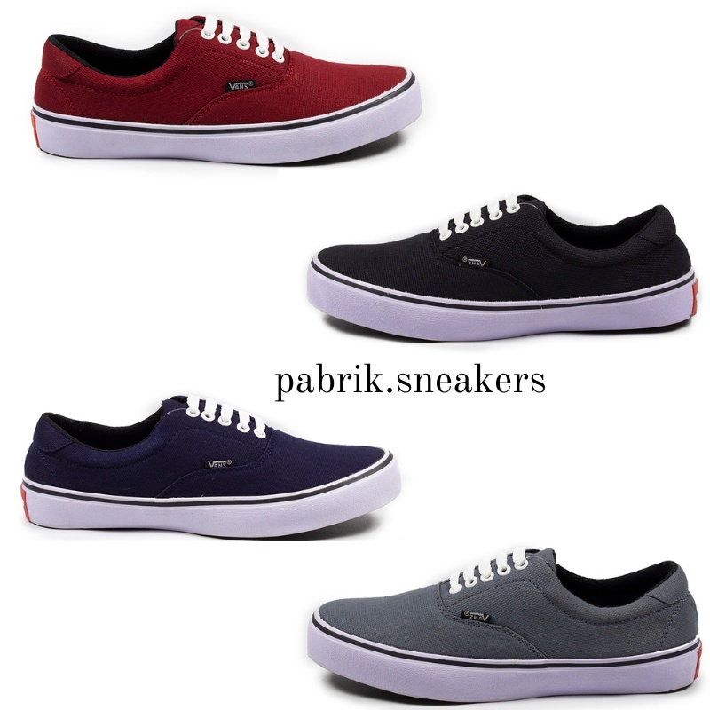 Sepatu Vans AUTENTIC BNIB Black White OG / Sepatu Sekolah Kuliah Kerja Pria Wanita Grade Ori premium