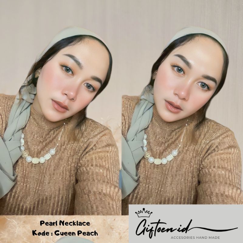 Pearl Necklace Kalung Mutiara Kristal Elegant