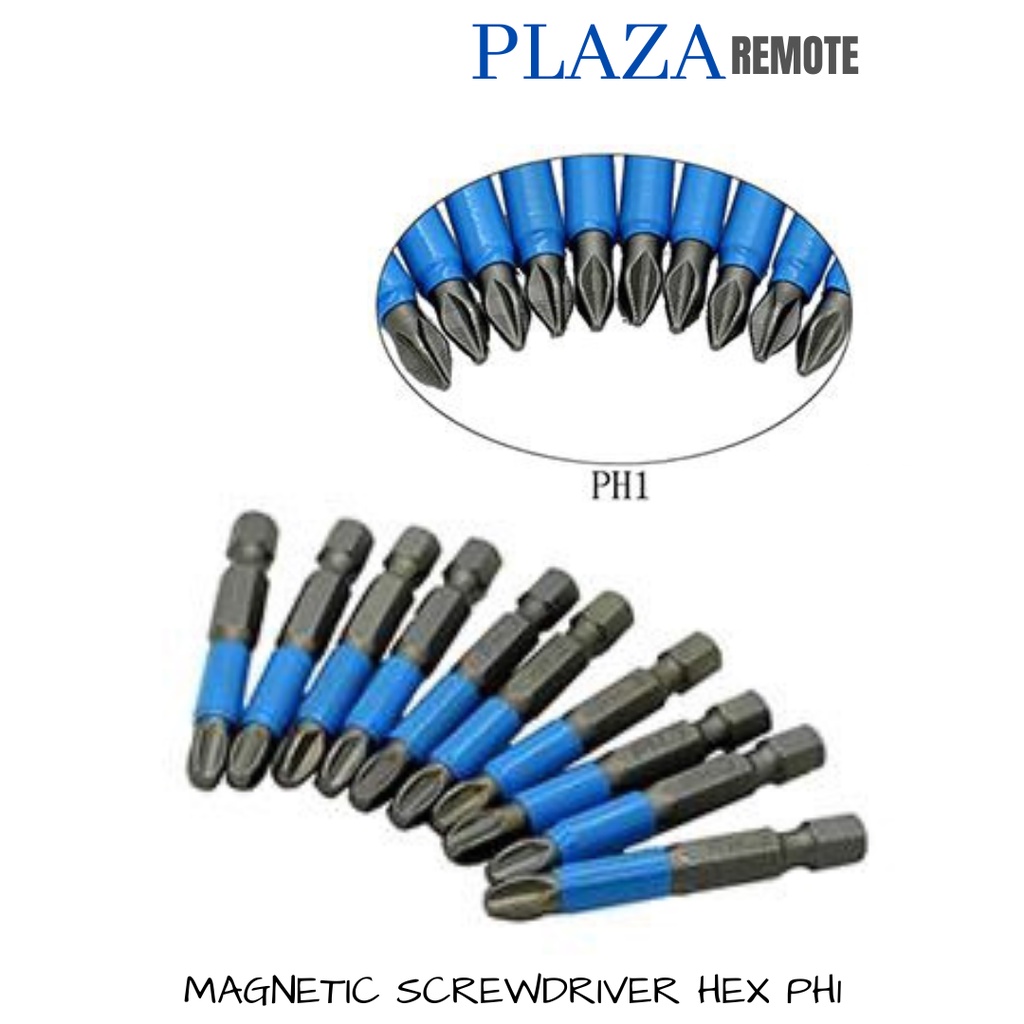 MATA OBENG MAGNETIC HEX 1/4 INCH PH1 ANTI SLIP