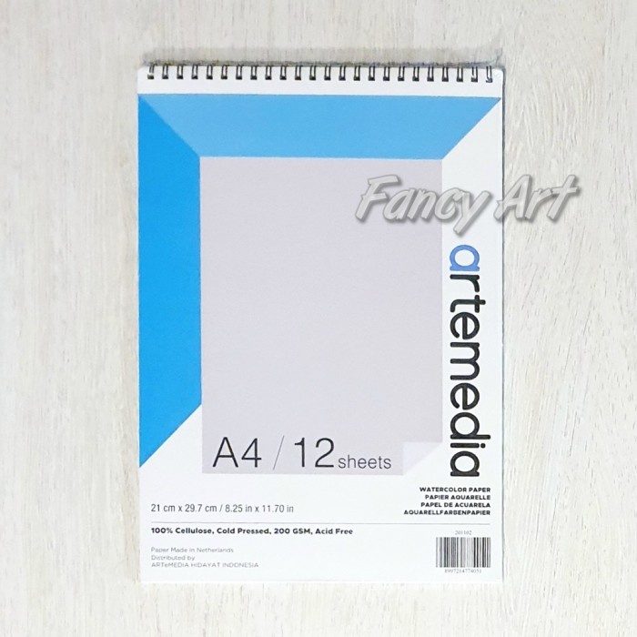 

Diskon Artemedia Watercolor Book A4 Wirebound 200Gsm 12Sheets Kertas Gambar Sale!!!