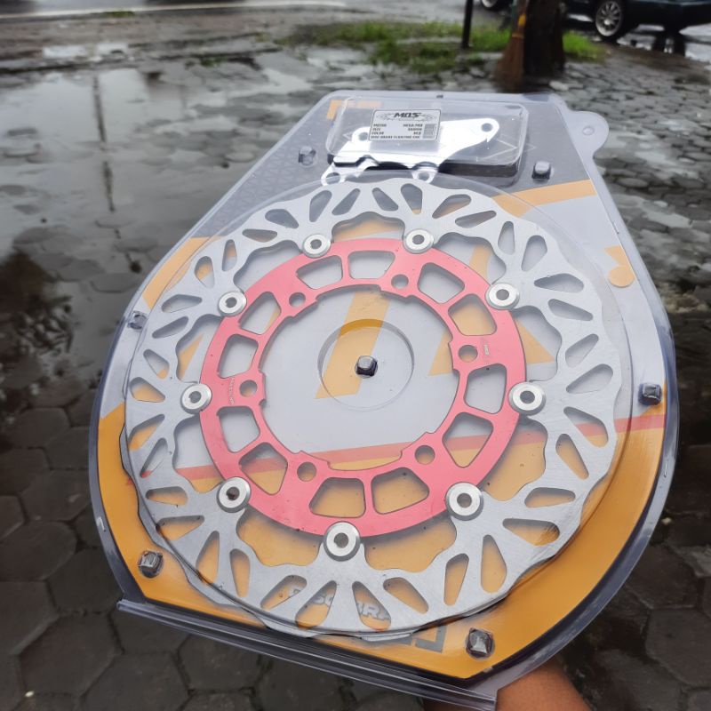 PIRINGAN CAKRAM FLOATING MERK MOS MODEL PSM LEBAR CB GL MEGAPRO TIGER SET BRAKET CNC PNP MP TIGER