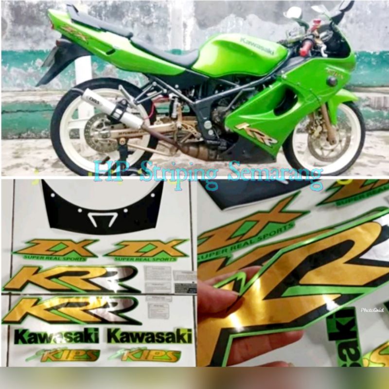 Striping Kawasaki KRR ZX 150 Hijau Chrome