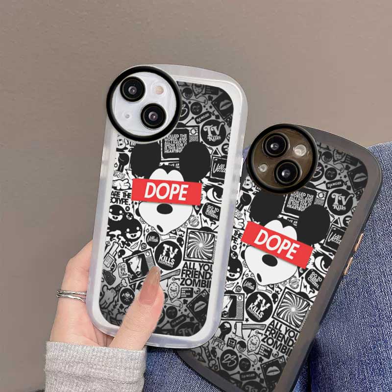 Soft Case Silikon Desain Mickey Popilar Kompatibel Realme C21Y C25Y 5 5i 6i C3 C35 C21 RealmeC11 2021 C25 C15 C12 C2