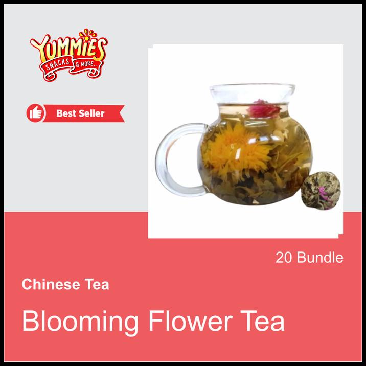 

Chinese Blooming Flower Tea Teh Bunga Mekar Cina Isi 20 Pcs