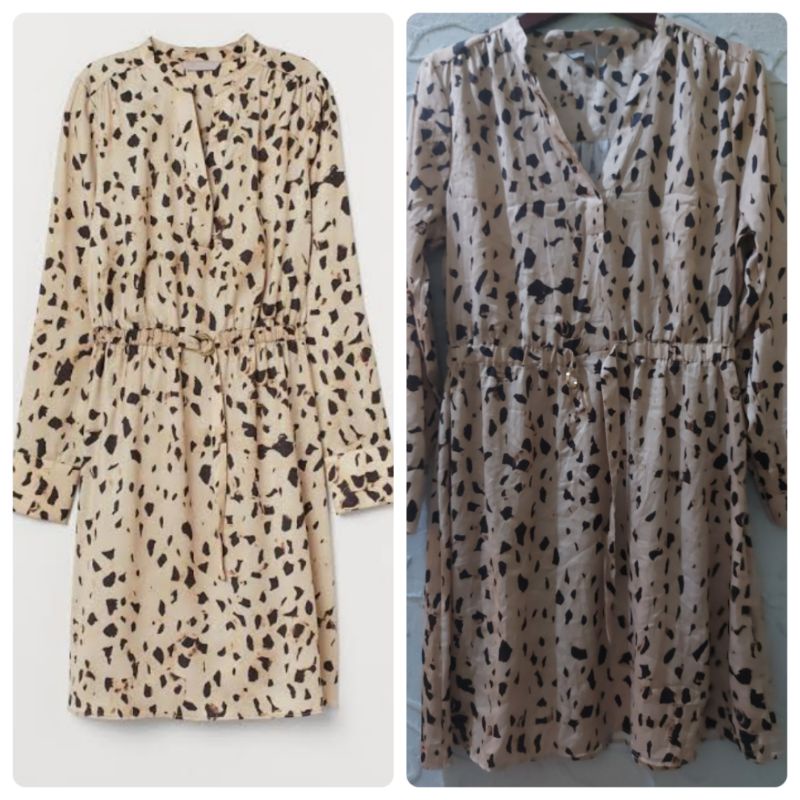 V-neck Shirt Dress HM (Cut Label)