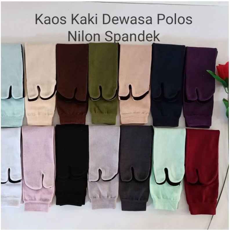 Kaos Kaki Nilon Spandek Polos