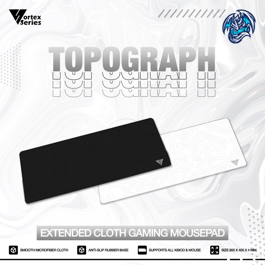 Vortex Series Topograph Cloth Gaming Mousepad