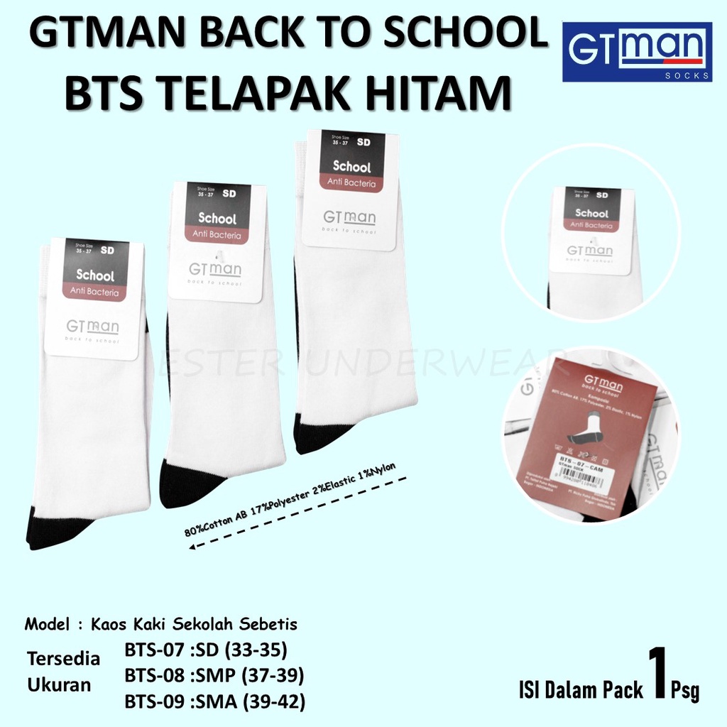 KAOS KAKI KHUSUS ANAK SEKOLAH GT MAN BTS