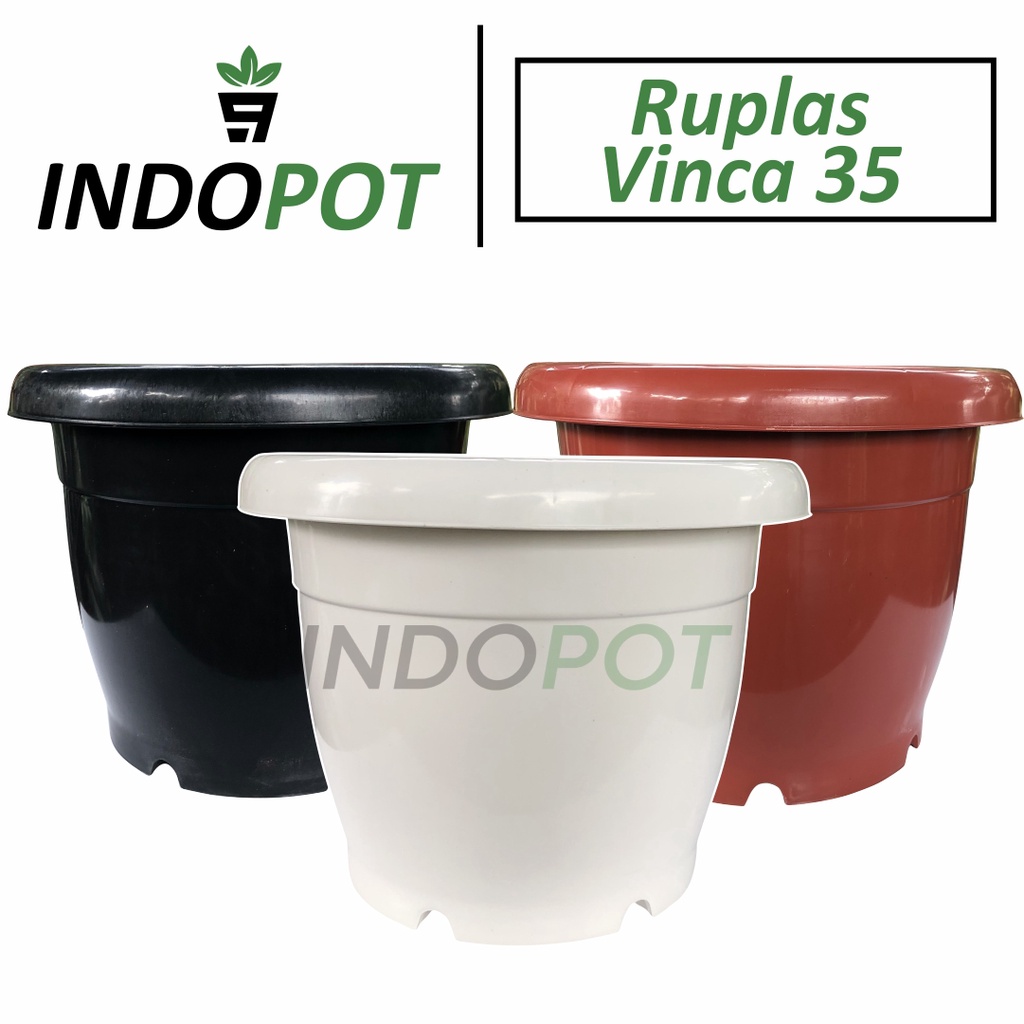 Pot Ruplas VINCA Ukuran 35 Pot Besar Tebal Tanaman Pot Plastik Jumbo