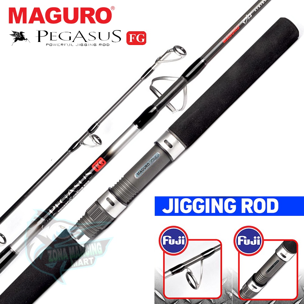 Joran MAGURO PEGASUS FG PE1-3 | PE2-5 | PE3-6 | Fuji | Jigging | Dasaran | Joral Laut Maguro Androme