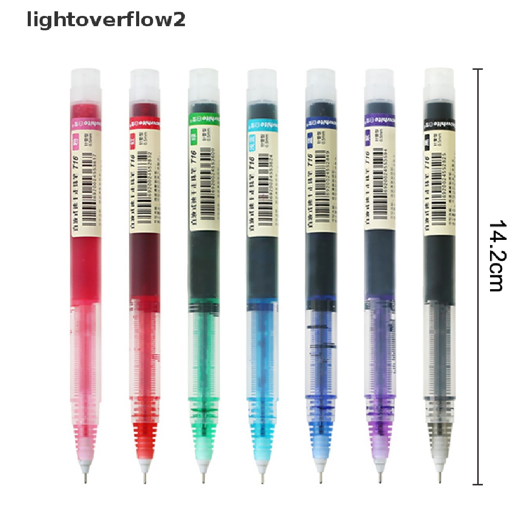 (lightoverflow2) 2pcs Pulpen Gel Standar Eropa Quick Dry