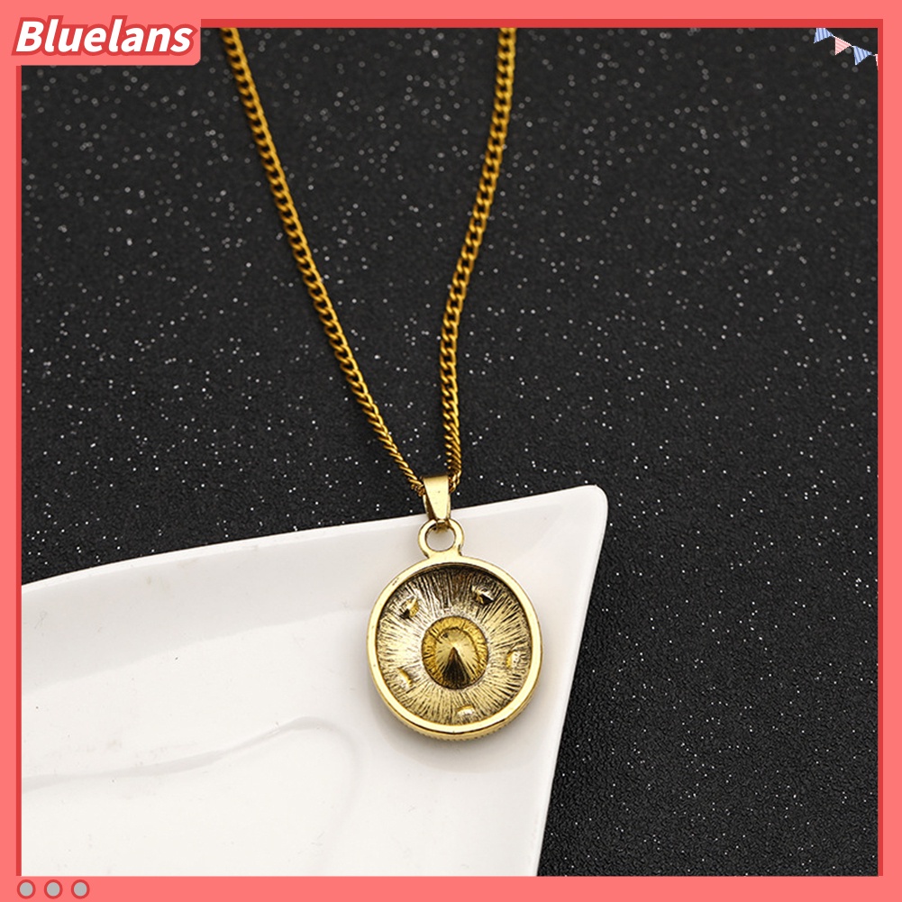 Bluelans Avengers Thanos Infinity Stone Necklace Round Charm Pendant Fashion Jewelry Gift