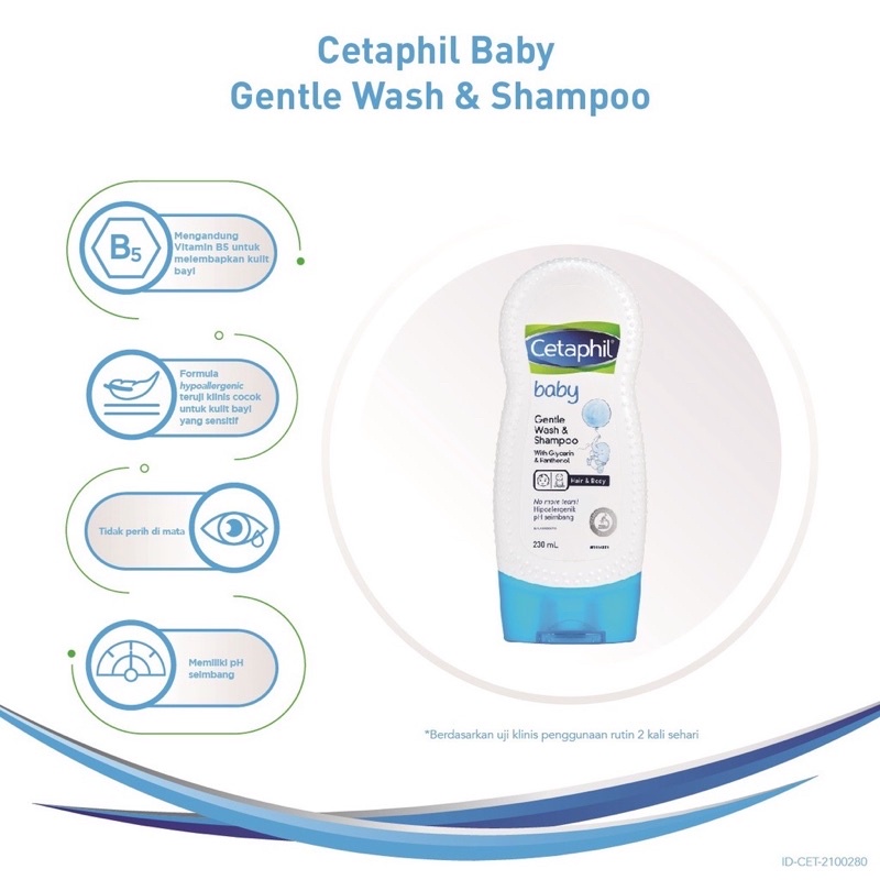 CETAPHIL Baby Gentle Wash &amp; Shampoo 230ml | Sabun Mandi dan Shampo Bayi