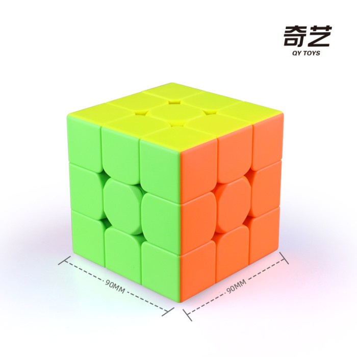 Rubik 3x3 9 CM Qiyi Qimeng Plus - Rubik 3x3 9cm Qiyi