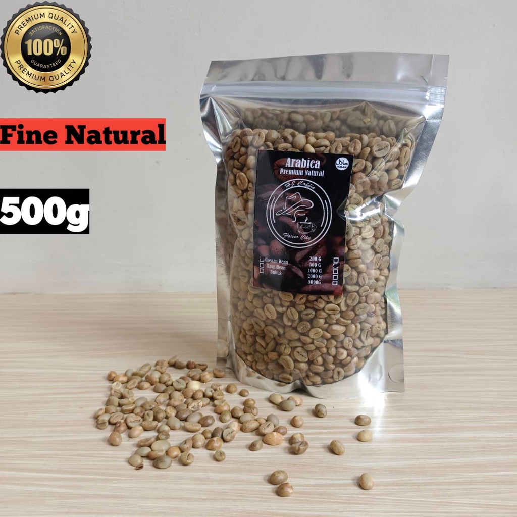 

Biji Kopi Greenbean Fine Natural 500gr Best Premium Grade A++