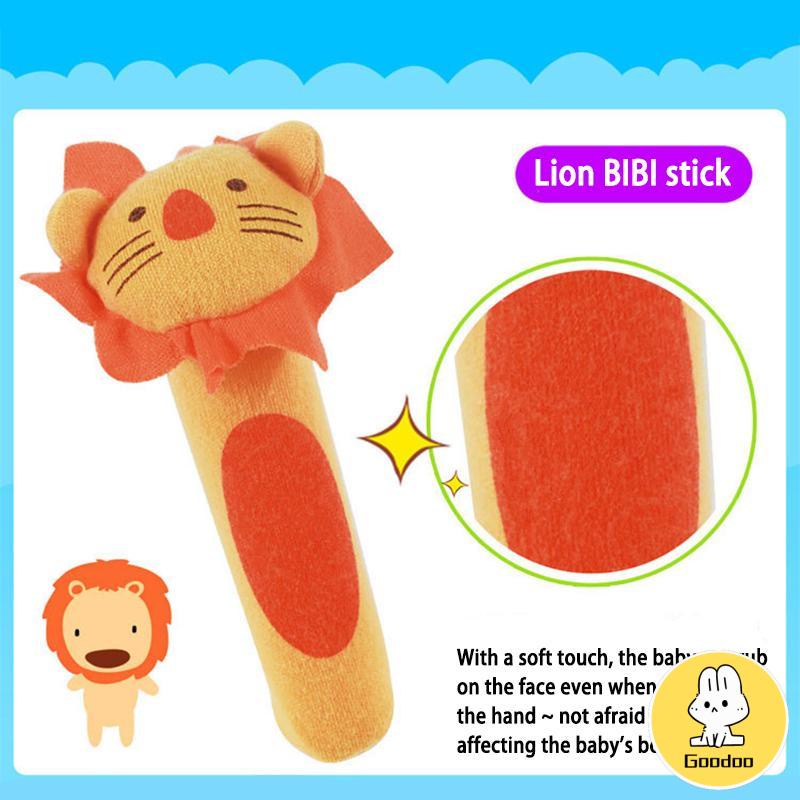 Mainan Bayi /Animal Rattle- Plushie Doll/ Mainan Bayi rattle stick / Mainan Tangan Bayi -Doo