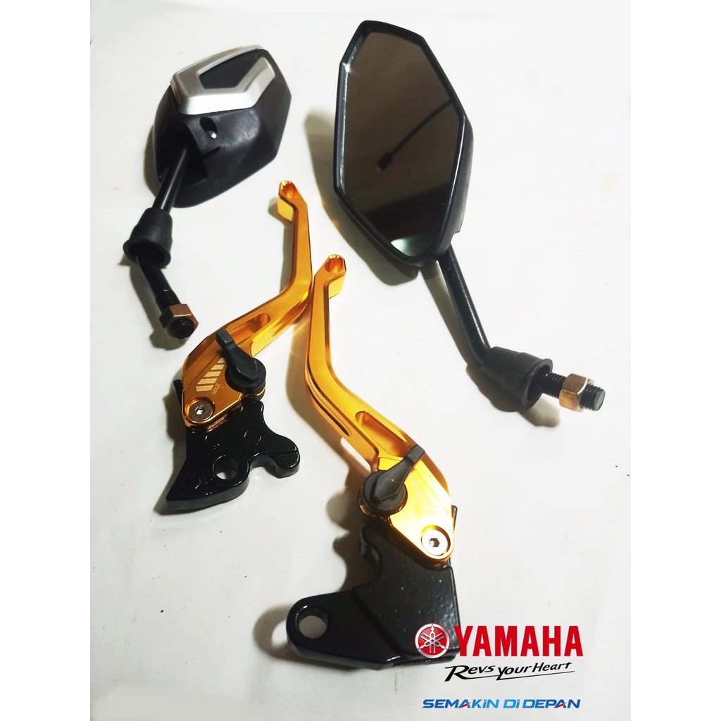 Handle Rem Variasi Jupiter Mx Old/New Mio Karbu Mio Sporty Mio Smile Fino Karbu Nouvo Full Cnc + spion Model EVO