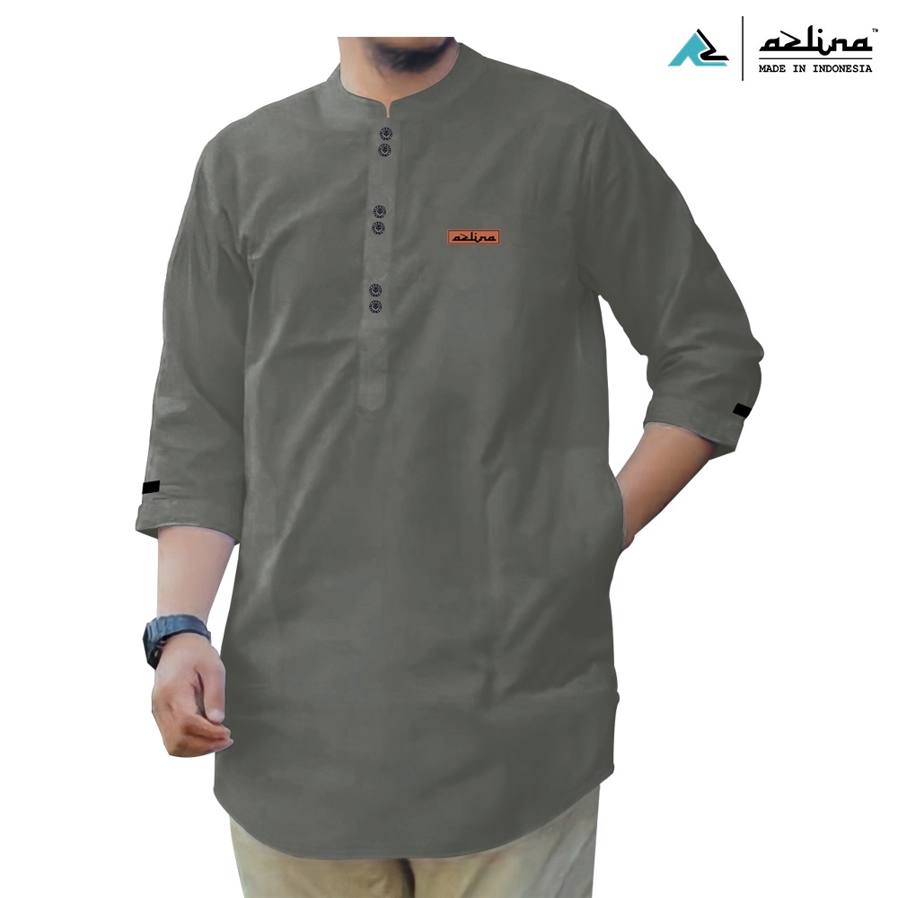 Azlina Baju Koko Dewasa Kurta Pakistan Pria Original Azlina Bahan Katun Madinah Busana Muslim Terlaris COD
