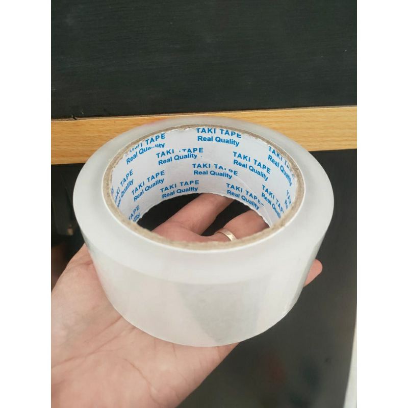 ISOLASI LAKBAN Taki tape 45 mm x 90 yard Asli