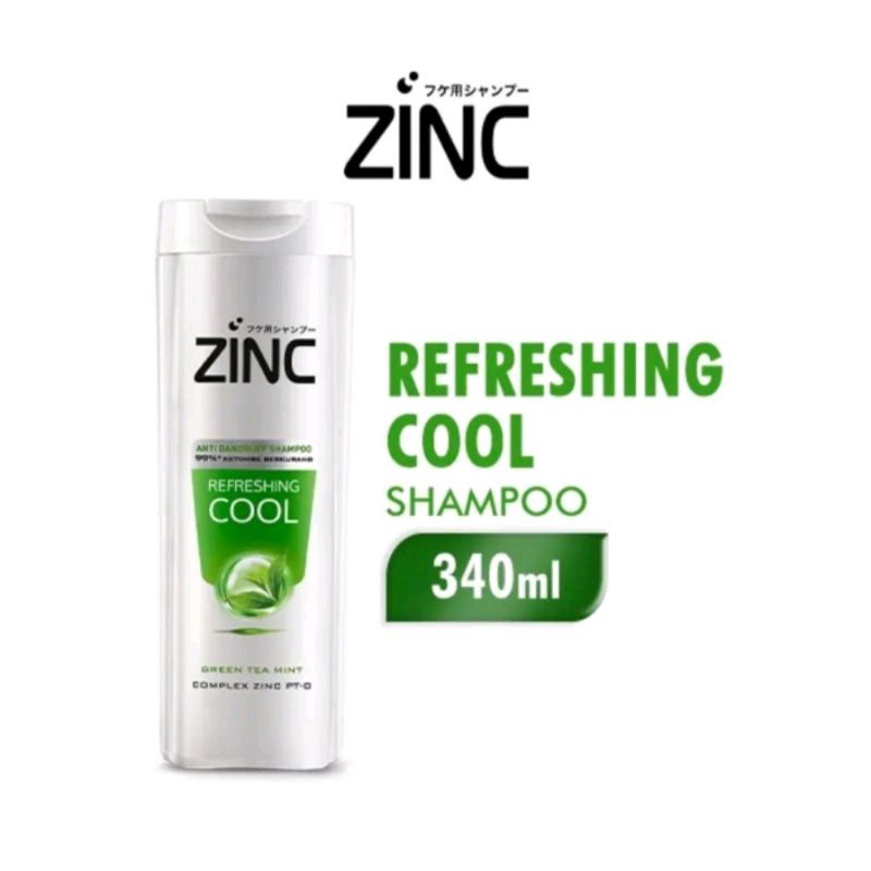 ZINC SHAMPOO REFRESHING COOL 340ML (BESAR)