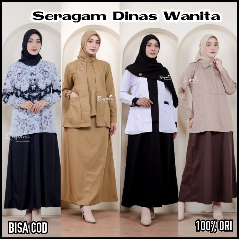 gamis Kerja Dinas Wanita Gamis Profesi Gamis Pns Pemda Kantor Syari Seragam Dinas Wanita Pegawai Din