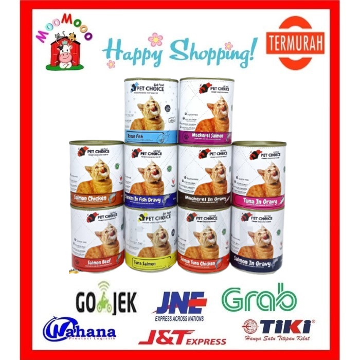 Makanan Kucing Kaleng Pet Choice 340gr Wet Cat Food Basah