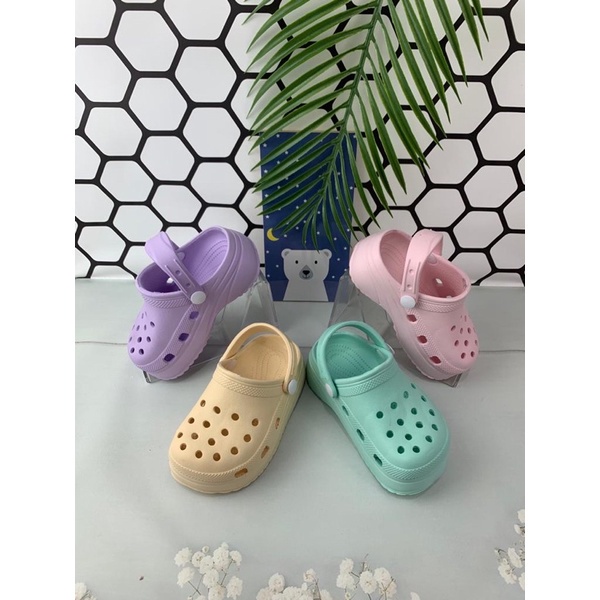 PROMO SANDAL HEMA ANAK BEA CLOG SIZE 30-35 FC PROMO