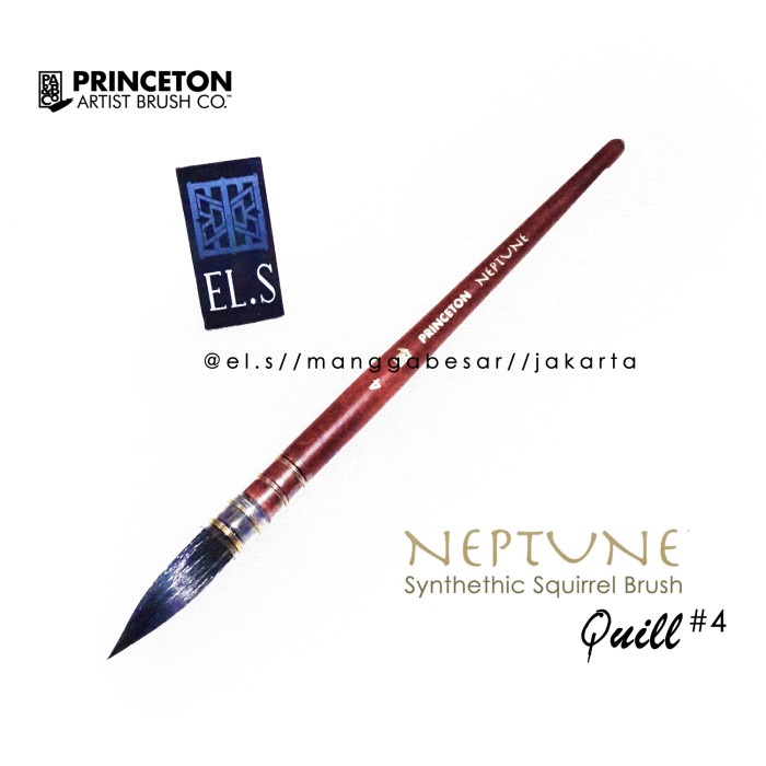 

Gilaa!!! Princeton Neptune Brush Quill 4 ( Kuas Lukis ) Limited