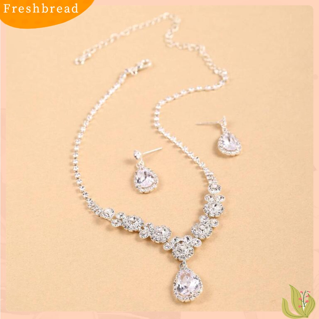 1 Set Kalung Dan Anting Bahan Alloy Untuk Perhiasan