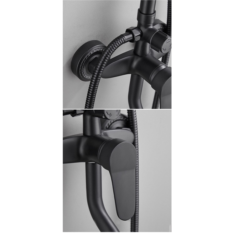 BLUE SKY Shower Tiang Set Panas-Dingin / Shower Kamar Mandi 3 Dalam 1 Set Dengan Faucet / Shower Kamar Mandi Set Dengan Faucet / Set pancuran tembaga lengkap