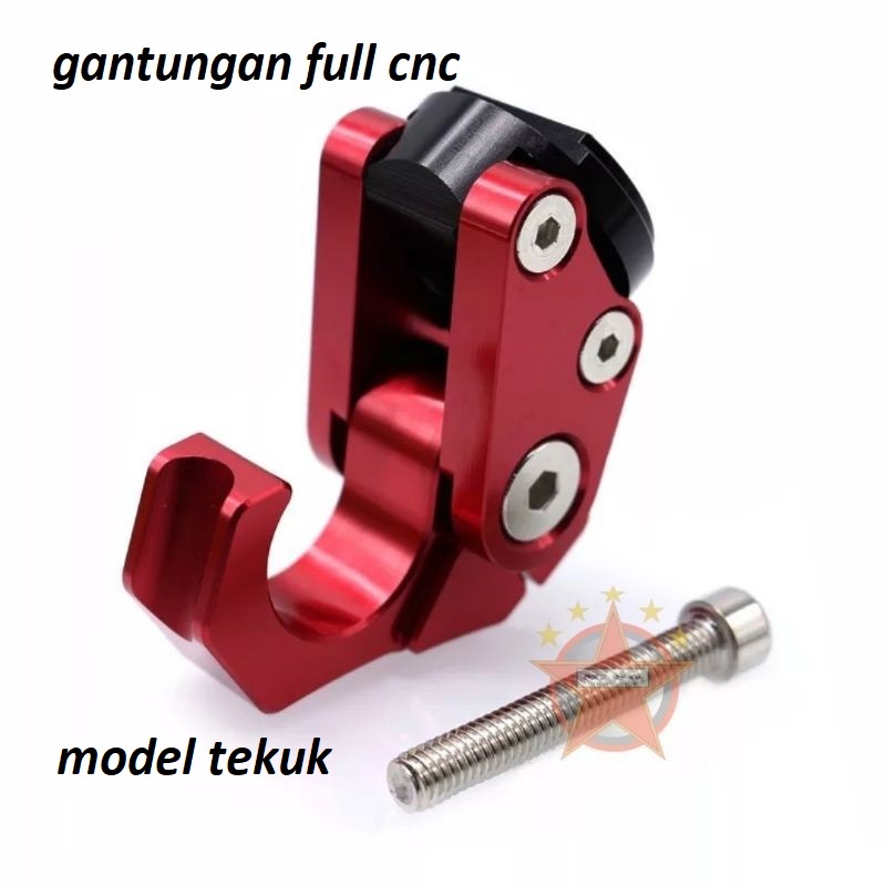 gantungan motor bagasi fulll cnc gantungan motor nmax,vario,beat,mio,scoopy dll universal model buka tutup