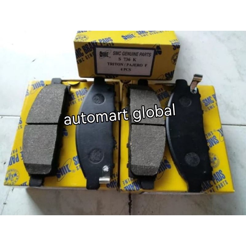 brake pad kampas rem depan triton pajero sport set