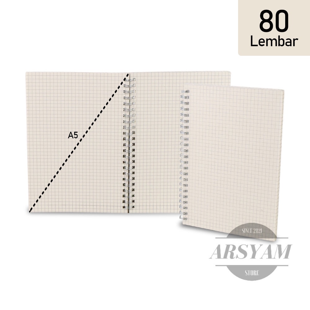 

Buku Binder Catatan Jurnal Harian Notebook Format Grid Pages Ukuran A5