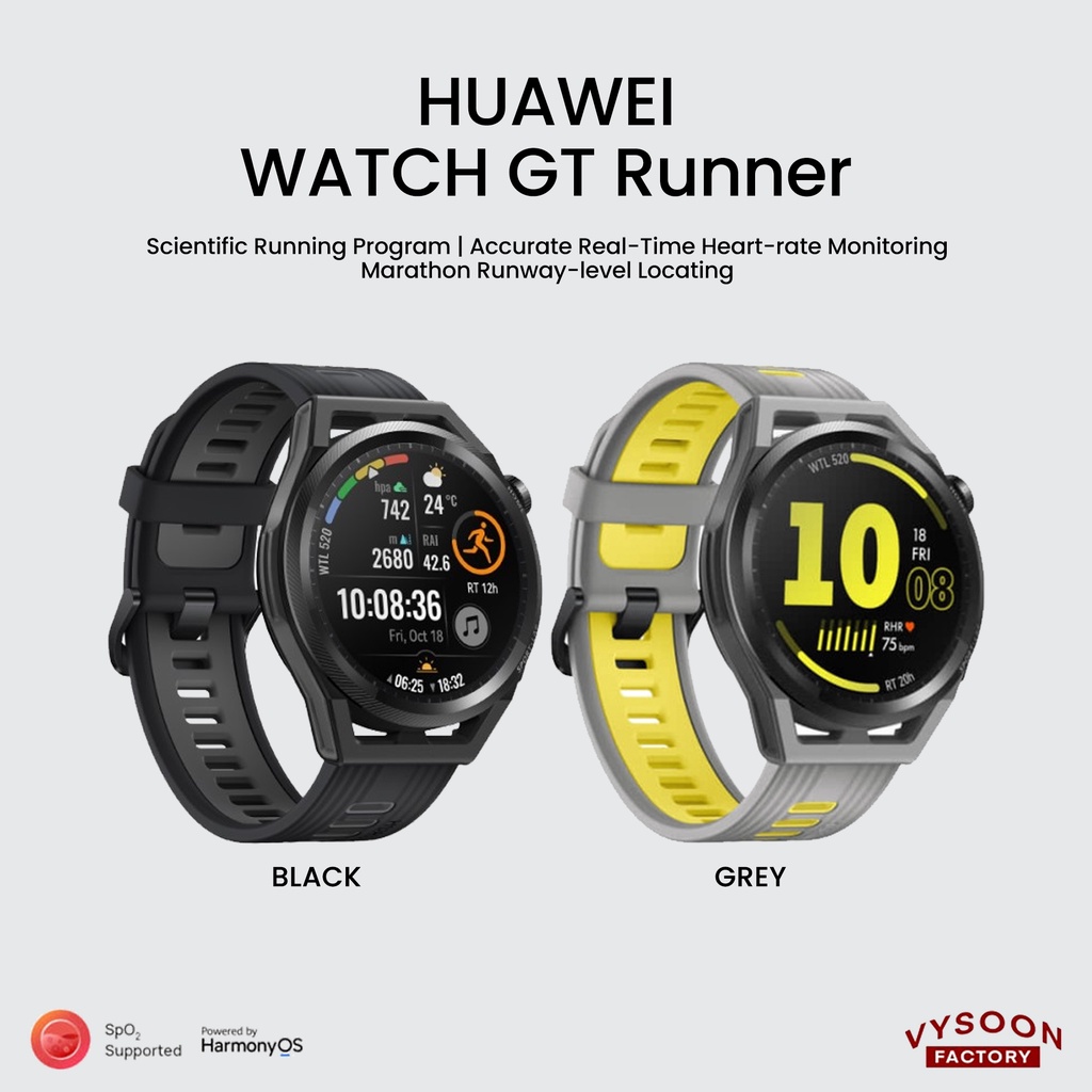 Jam Tangan Smartwatch Huawei GT Runner GT-Runner 46mm Original Resmi