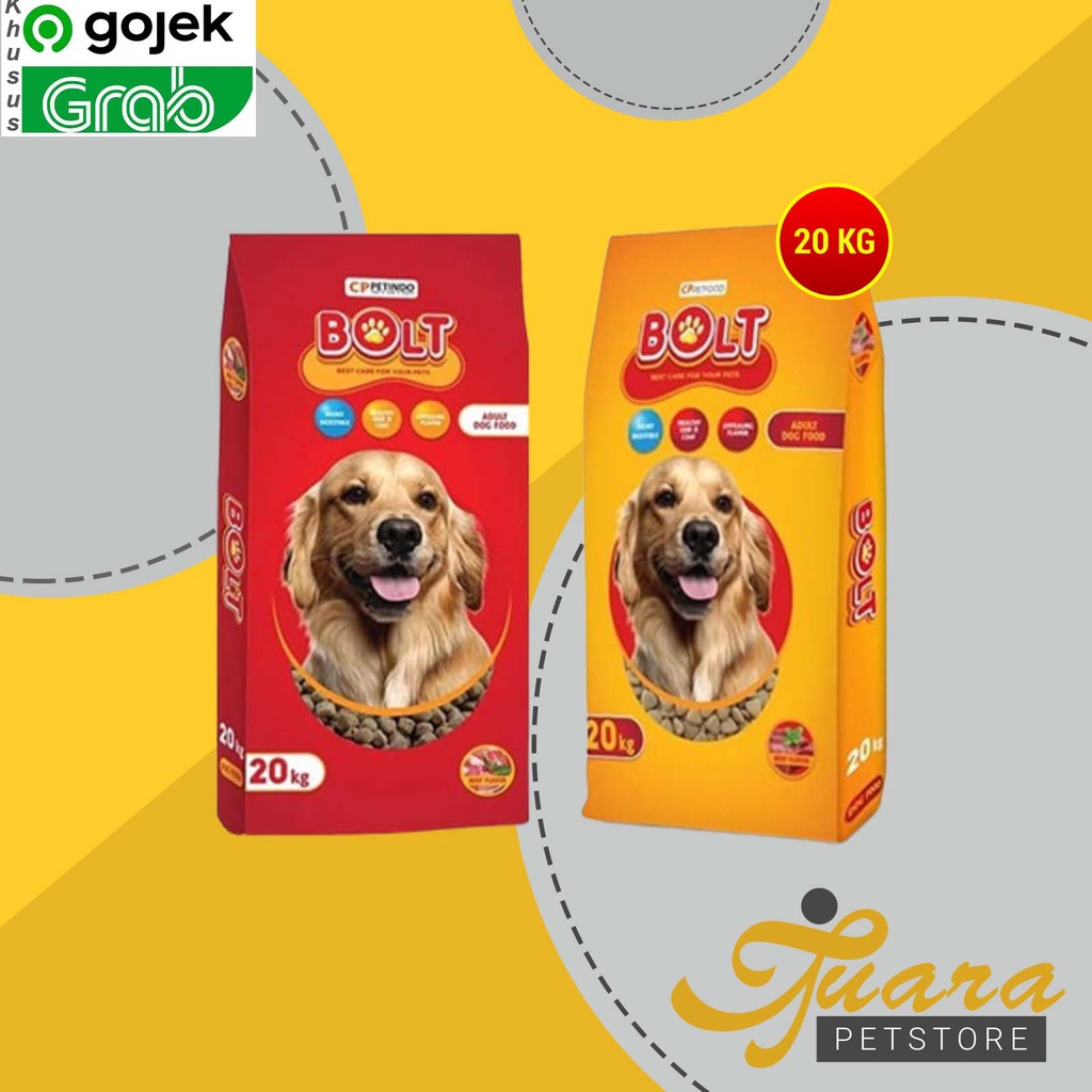 GOSEND Bolt Dog Dry Food Adult Makanan kering Anjing Dewasa 20 KG