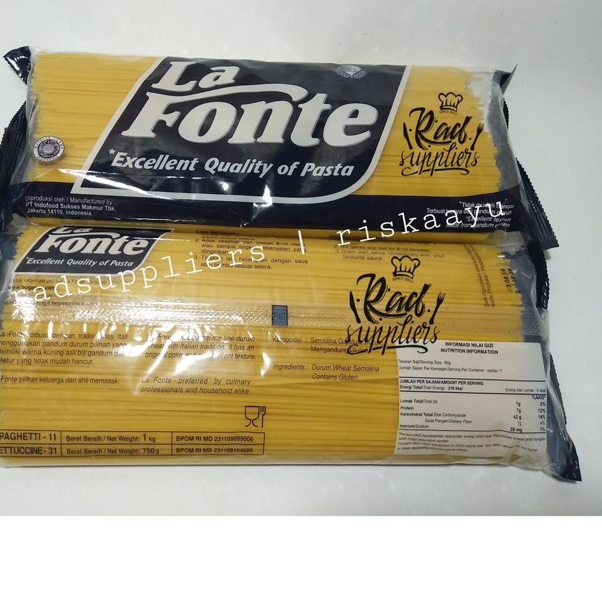 

limited Edition✔️La Fonte Spaghetti 1kg, Spaghetti La Fonte 1kg.. SPESIAL PRICE.... !|RA7