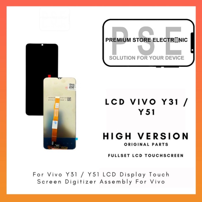 LCD Vivo Y31 / Y51 2020 / Y53S ORIGINAL Fullset Touchscreen