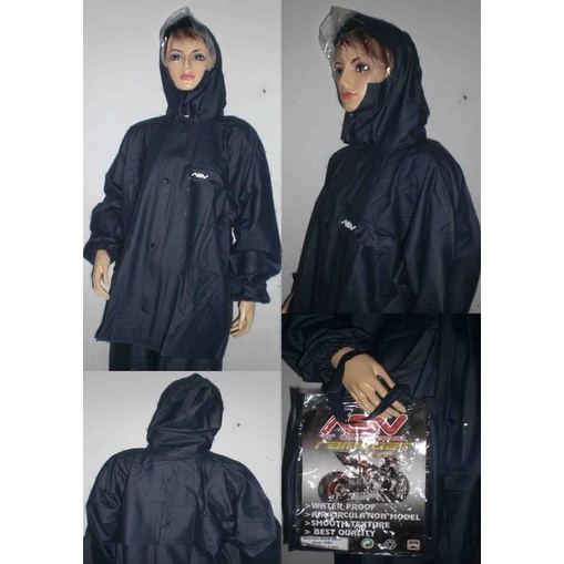 Raincoat Jas Hujan Asv Karet Full Rubber
