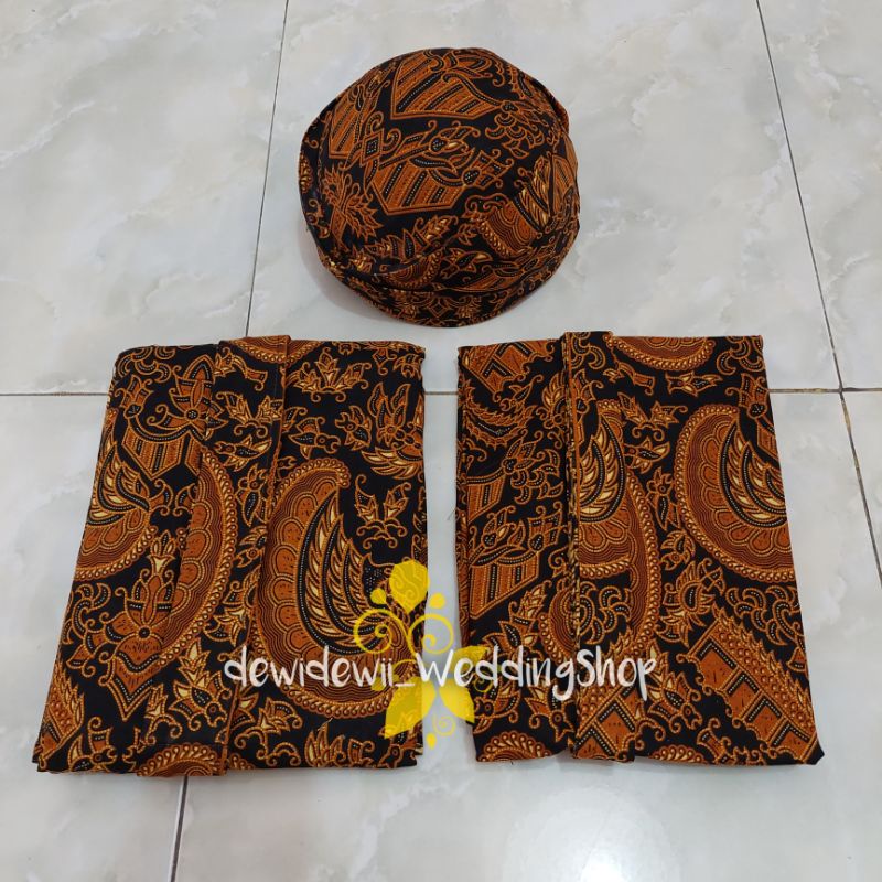 Baju Prewed / Baju Prewedding Adat Jawa Solo - Motif Semen Romo (Free Selendang)