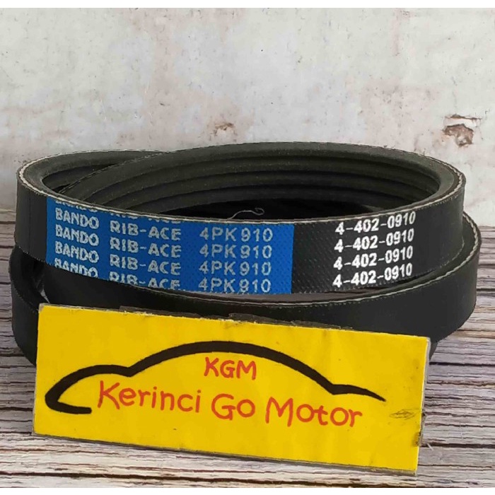 BANDO VAN BELT 4PK 910 RIB BELT TALI KIPAS 4PK-910 FAN BELT ALUR