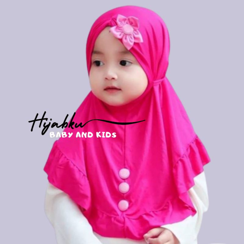 kerudung bayi 0 6 bulan 1 2 tahun SUNFLOWER Kerudung anak bayi hijab bayi jilbab anak bayi jilbab ba