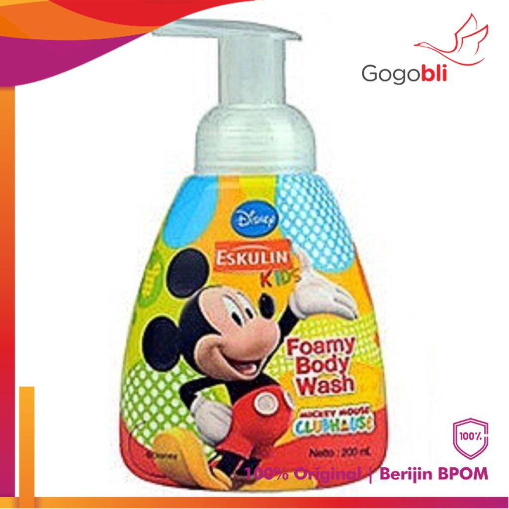 Eskulin Kids Foamy Body Wash Mickey Pump 200ml